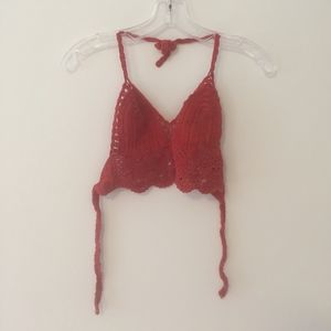 Bali Red Crochet Top